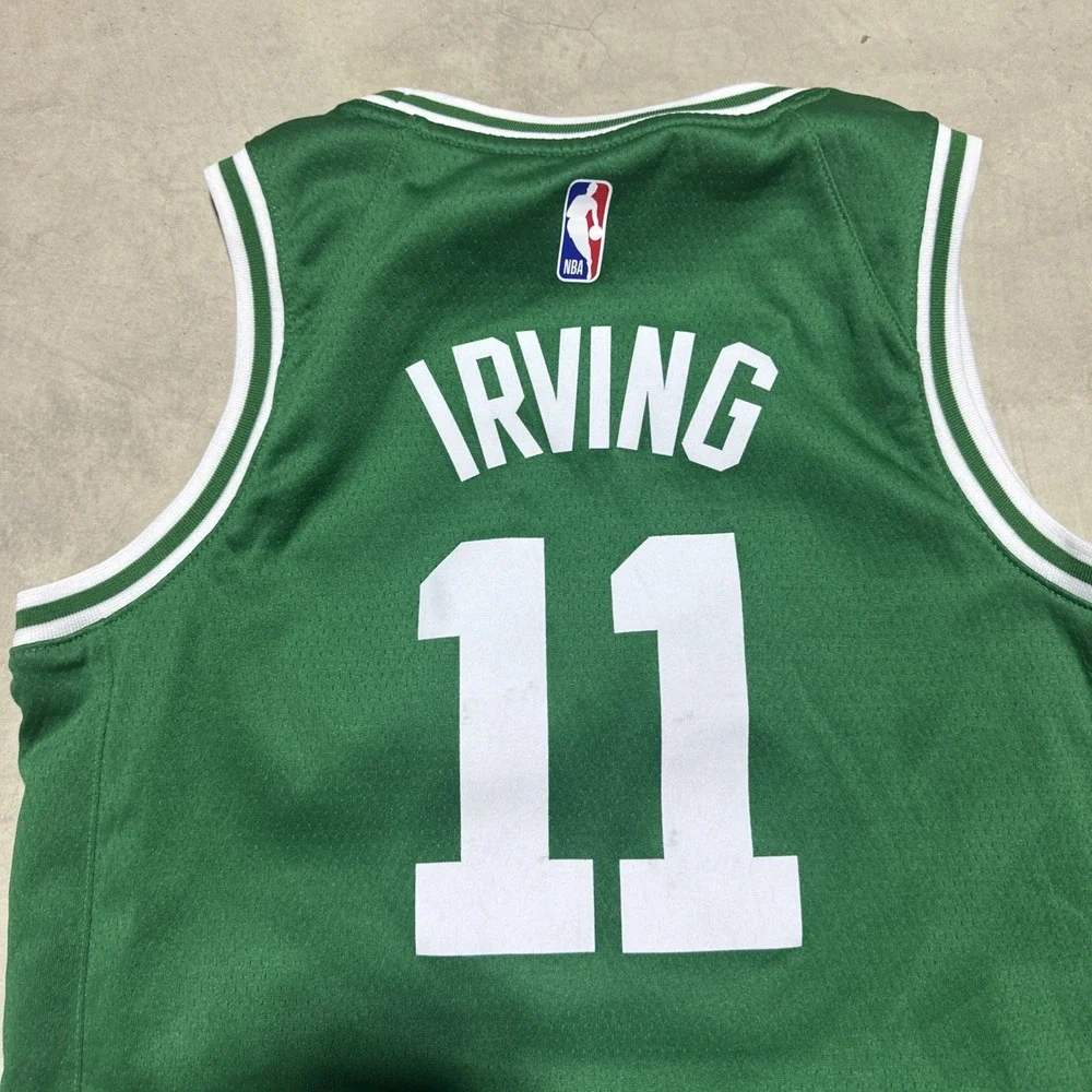 Nike Jersey Youth Size M Green Boston Celtics Kyrie Irving 11 Dri-Fit Basketball